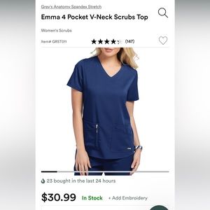 Scrubs Top Greys Anatomy